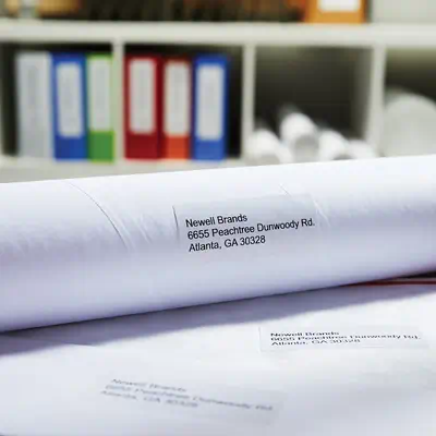 DYMO LW grandes étiquettes d'adresse autocollantes authentiques | 36 mm x 89 mm | impression en noir - Dymo - Ruban - visuel 5