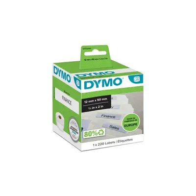 LW - Étiquettes pour dossiers suspendus - 12 x 50 mm - S0722460 - Dymo - Ruban - visuel 1