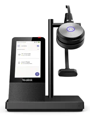 Yealink WH66 Mono Teams Systèmes de conférences audio personnelle Sans fil Arceau Bureau/Centre d'ap - Casque Micro - visuel 4