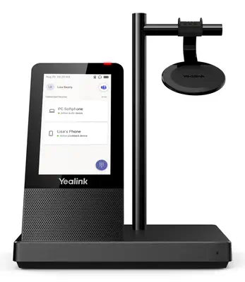 Yealink WH66 Dual Teams Systèmes de conférences audio personnelle Sans fil Arceau Bureau/Centre d'ap - Casque Micro - visuel 2