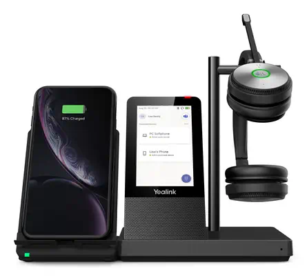 Yealink WH66 Dual Teams Systèmes de conférences audio personnelle Sans fil Arceau Bureau/Centre d'ap - Casque Micro - visuel 1