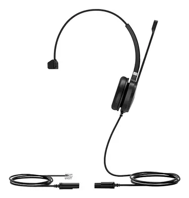 Yealink YHS36 Casque Avec fil Arceau Bureau/Centre d'appels Noir, Argent - Casque Micro - visuel 2