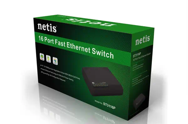 Netis System ST3116P commutateur réseau Non-géré Fast Ethernet (10/100) Noir - Switchs et Hubs - visuel 4