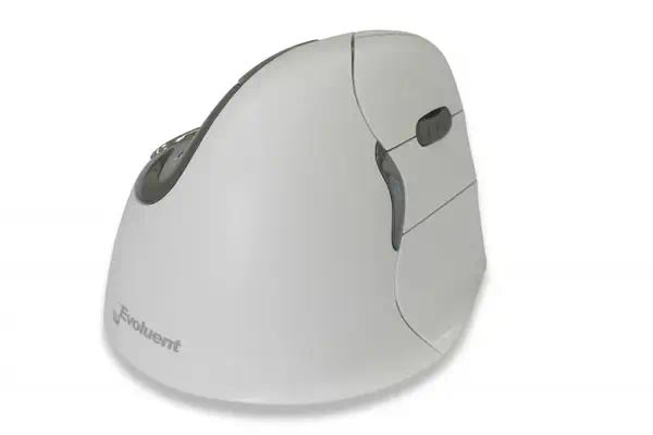 Evoluent4 Mouse White Bluetooth (Right Hand) BakkerElkhuizen - visuel 1 - hello RSE - Forme ergonomique brevetée.