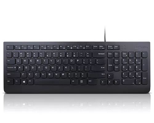 Achat Clavier LENOVO Essential Wired Keyboard Black (FR sur hello RSE