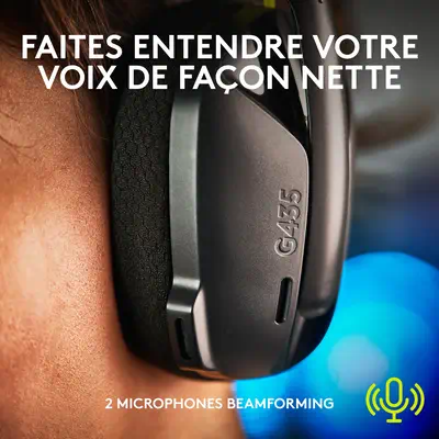 Logitech G G435 Logitech - visuel 1 - hello RSE - LA TAILLE QU'IL VOUS FAUT