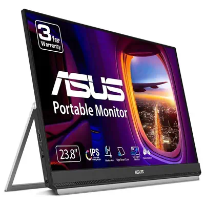 ASUS ZenScreen MB249C écran plat de PC 60,5 cm (23.8") 1920 x 1080 pixels Full HD LED Noir - Asus - Ecran Ordinateur - visuel 1
