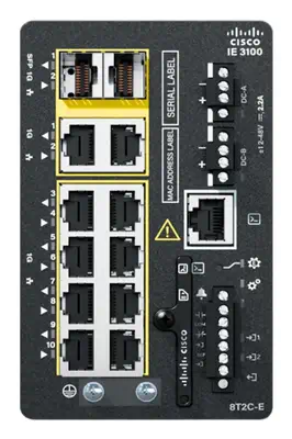 Cisco Catalyst IE3100 Géré L2 Gigabit Ethernet (10/100/1000) Noir - Switchs et Hubs - visuel 1