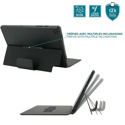 Mobilis 029034 étui pour tablette 27,9 cm (11") Folio Noir - Etui et Housse - visuel 3