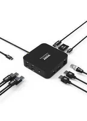 Port Designs 901907 station d'accueil Avec fil USB 3.2 Gen 1 (3.1 Gen 1) Type-C Noir - Station d'accueil pour portable - visuel 5
