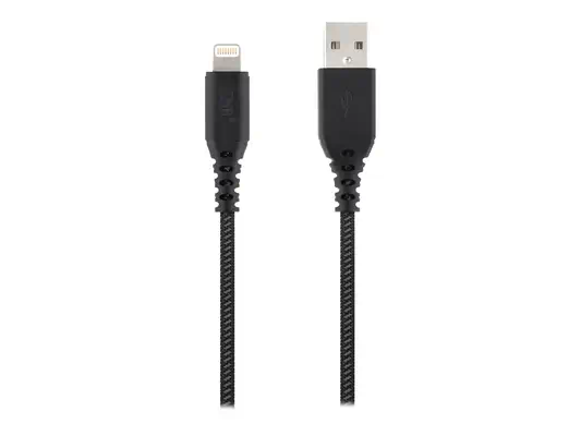 TNB XTREMWORK 1.5m USB Lightning Cable Black/Grey T - T'NB - Câble USB - visuel 1