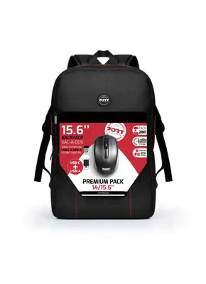 Port Designs 501901 sacoche d'ordinateurs portables 39,6 cm (15.6") Sac à dos Noir - Sacoche & Housse - visuel 1
