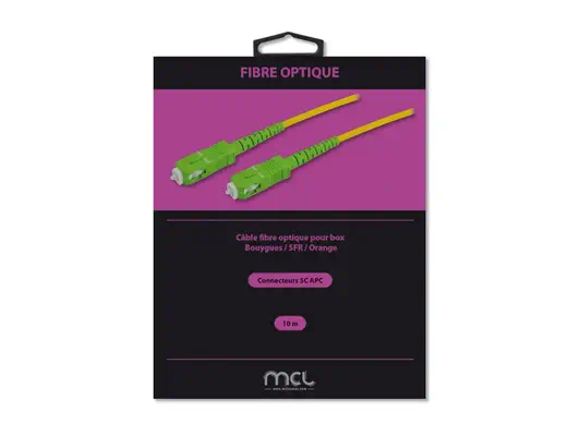 MCL SCAPC/SCAPC monomode simplex optical fiber - 10m - Câble RJ et Fibre optique - visuel 2