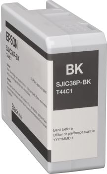 Revendeur officiel Cartouches d'encre Epson SJIC36P(K): Ink cartridge for ColorWorks C6500/C6000