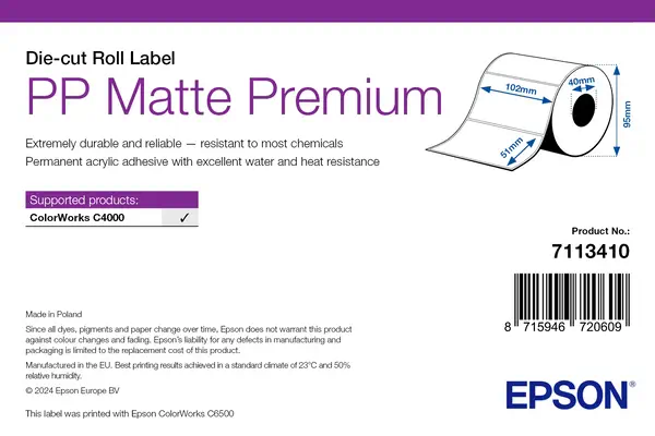 Epson 7113410 étiquette à imprimer Blanc Imprimante d'étiquette adhésive - Autres consommables - visuel 1