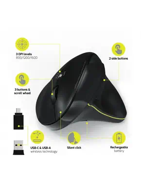 Port Designs 900706-BT souris Bureau Droitier RF sans fil + Bluetooth Optique 1600 DPI - Souris - visuel 5