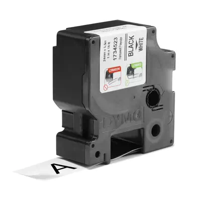 DYMO Rhino étiquettes industrielles autocollantes en polyester | 24 mm x 3,5 m | impression en noir  - Dymo - Ruban - visuel 2