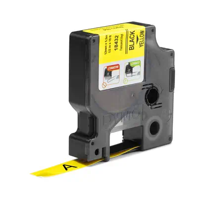 DYMO Rhino Étiquettes en vinyle industrielles | 12 mm x 5,5 m | autocollantes impression en noir sur - Dymo - Ruban - visuel 2