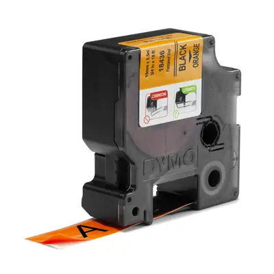 DYMO Rhino Étiquettes en vinyle industrielles | 19 mm x 5,5 m | autocollantes impression en noir sur - Dymo - Ruban - visuel 2