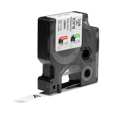 DYMO Rhino Étiquettes Industrielles | polyester permanent | 12 mm x 5,5 m | autocollantes impression - Dymo - Ruban - visuel 2