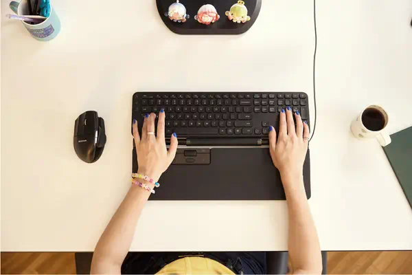 RollerMouse Pro Repose-poignets en cuir végan Regular Filaire - Contour Design - Souris - visuel 3