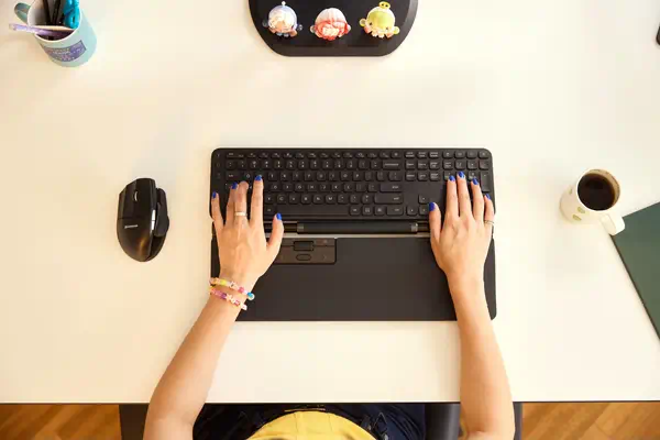 RollerMouse Pro Regular Repose-poignet en cuir végan Sans fil - Contour Design - Souris - visuel 3