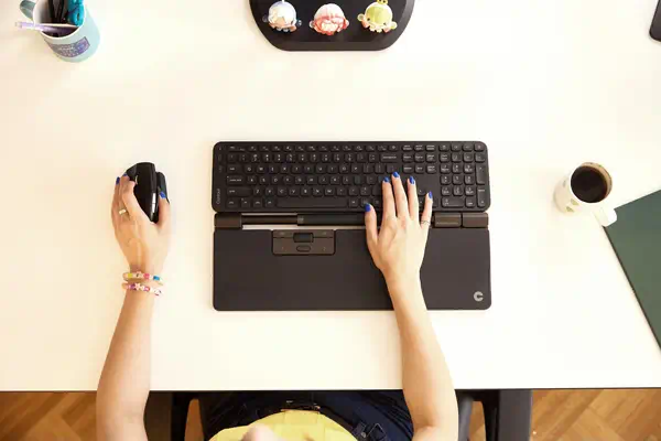 RollerMouse Pro Extended Repose-poignet en cuir végan Sans fil - Contour Design - Souris - visuel 3