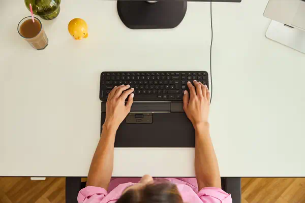 SliderMouse Pro Regular Repose-poignet en cuir végan Filaire - Contour Design - Souris - visuel 3