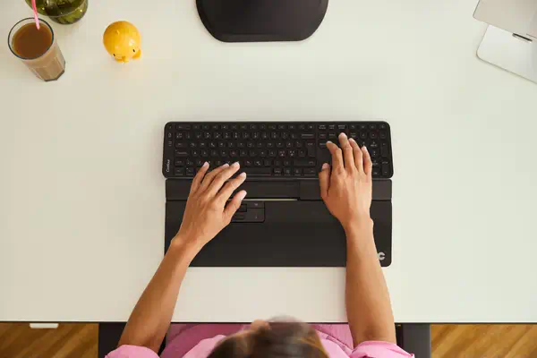 SliderMouse Pro repose-poignets étendu en cuir végan sans fil - Contour Design - Souris - visuel 3
