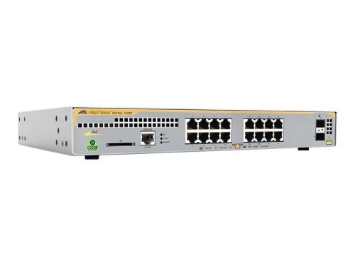 Revendeur officiel Switchs et Hubs ALLIED Industrial managed PoE+ switch 16x 10/100/1000TX