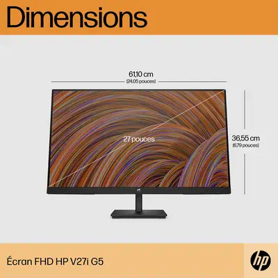 Écran FHD HP V27i G5 HP - visuel 1 - hello RSE - Taux de rafraîchissement de 75 Hz