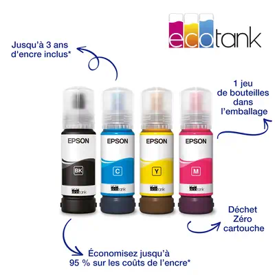 Epson EcoTank ET-2860 Jet d'encre A4 5760 x 1440 DPI 33 ppm Wifi - Multifonctions Jet d'encre - visuel 3