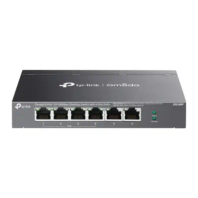 TP-Link Omada DS106P commutateur réseau Non-géré Fast Ethernet (10/100) Connexion Ethernet, supporta - Switchs et Hubs - visuel 1