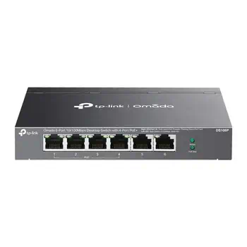 TP-Link Omada DS106P commutateur réseau Non-géré Fast Ethernet (10/100) Connexion Ethernet, supporta offre