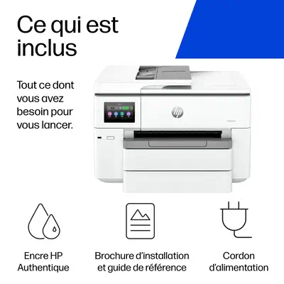 OfficeJet Pro 9730e Sans fil All-in-One Couleur Imprimante, Instant Ink; Impression recto-verso - HP - Multifonctions Jet d'encre - visuel 7