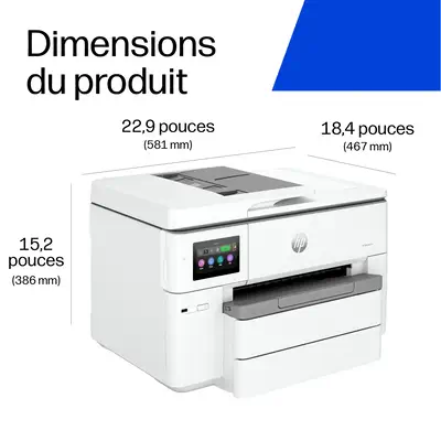 OfficeJet Pro 9730e Sans fil All-in-One Couleur Imprimante, Instant Ink; Impression recto-verso - HP - Multifonctions Jet d'encre - visuel 8