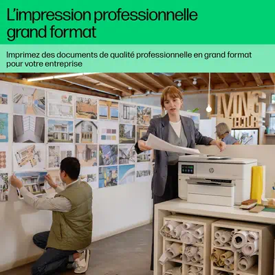 OfficeJet Pro 9730e Sans fil All-in-One Couleur Imprimante, Instant Ink; Impression recto-verso - HP - Multifonctions Jet d'encre - visuel 10