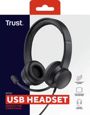 Trust Ayda Casque Avec fil Arceau Appels/Musique Noir - Casque Micro - visuel 7