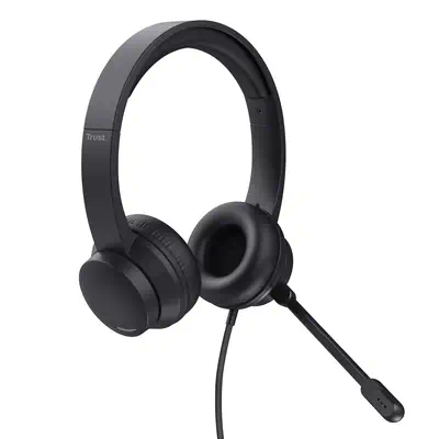 Trust Ayda Casque Avec fil Arceau Appels/Musique Noir Trust - visuel 1 - hello RSE - Cap sur le succès