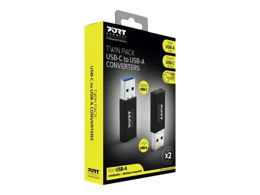 PORT DESIGNS Converter USB Type C to USB A Twin Pack - Câble USB - visuel 4