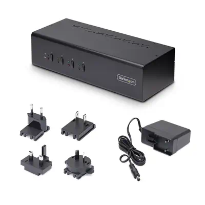 Switch KVM 4 Ports DisplayPort pour Deux Moniteurs, KVM 4K 60Hz, 2 Ports USB 5Gbps, 2 Ports USB 2.0  - StarTech - Switchs et Hubs - visuel 7