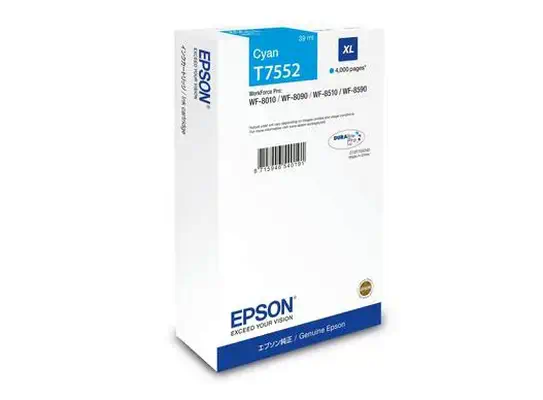 EPSON 4LB WF-8xxx Series Ink Cartridge XL Cyan Epson - visuel 1 - hello RSE - Impression haute capacité