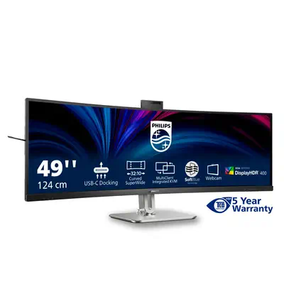 Philips 49B2U6900CH/00 écran plat de PC 124 cm (48.8") 5120 x 1440 pixels Dual QHD LCD Noir - Ecran Ordinateur - visuel 10