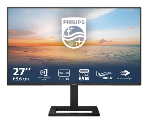 Philips 1000 series 27E1N1300AE/00 LED display 68,6 cm (27") 1920 x 1080 pixels Full HD LCD Noir - Ecran Ordinateur - visuel 2