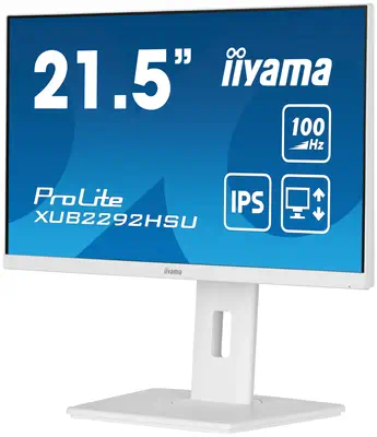 iiyama ProLite XUB2292HSU-W6 écran plat de PC 54,6 cm (21.5") 1920 x 1080 pixels Full HD LED Blanc - Ecran Ordinateur - visuel 5