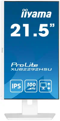 iiyama ProLite XUB2292HSU-W6 écran plat de PC 54,6 cm (21.5") 1920 x 1080 pixels Full HD LED Blanc - Ecran Ordinateur - visuel 2