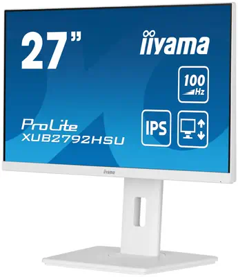 iiyama ProLite XUB2792HSU-W6 LED display 68,6 cm (27") 1920 x 1080 pixels Full HD Blanc - Ecran Ordinateur - visuel 5
