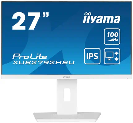 iiyama ProLite XUB2792HSU-W6 LED display 68,6 cm (27") 1920 x 1080 pixels Full HD Blanc - Ecran Ordinateur - visuel 1