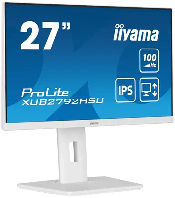 iiyama ProLite XUB2792HSU-W6 LED display 68,6 cm (27") 1920 x 1080 pixels Full HD Blanc - Ecran Ordinateur - visuel 3