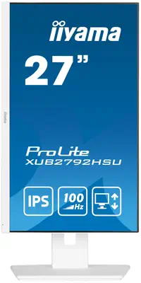 iiyama ProLite XUB2792HSU-W6 LED display 68,6 cm (27") 1920 x 1080 pixels Full HD Blanc - Ecran Ordinateur - visuel 2